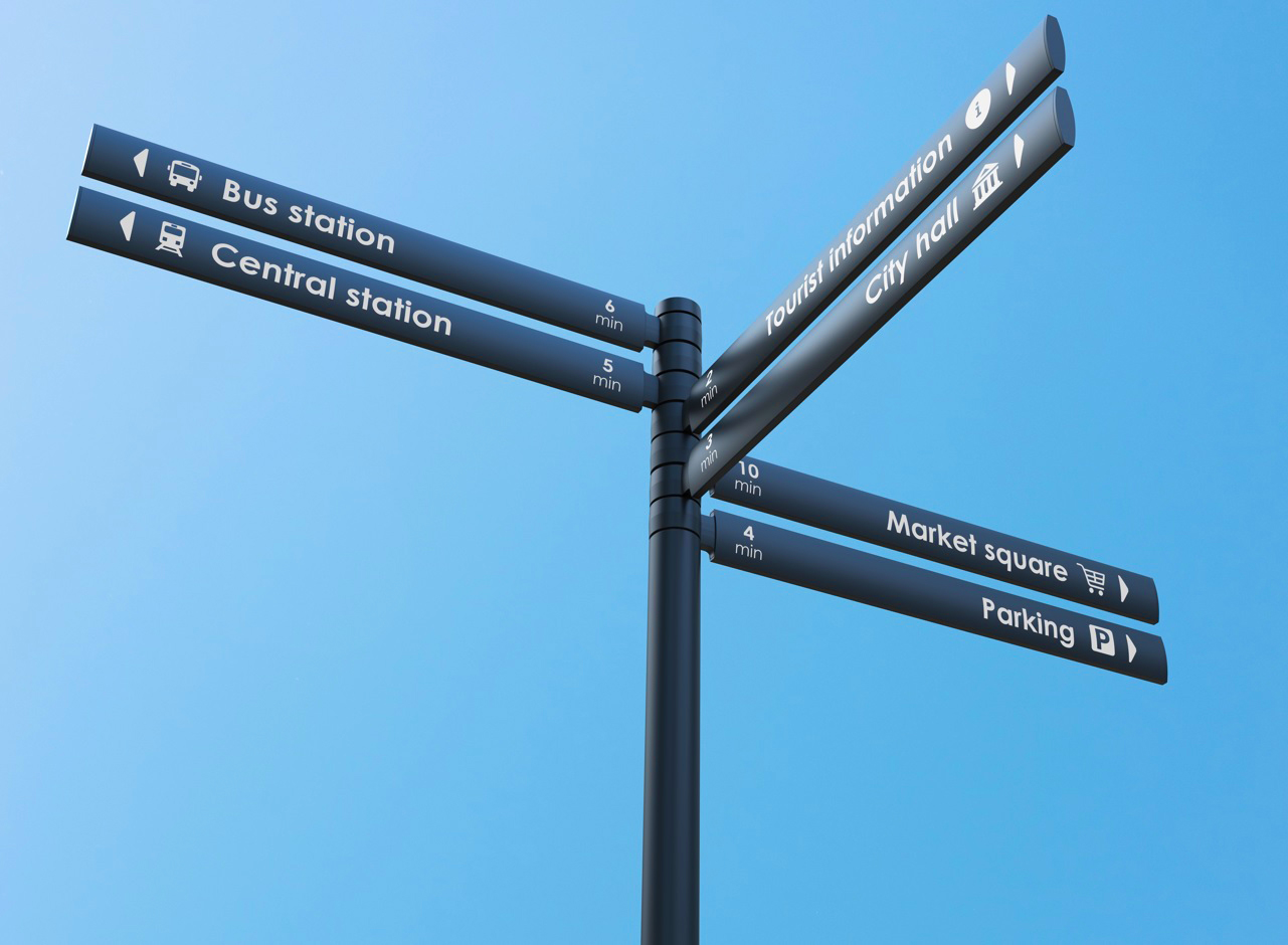 andre' Wally Wayfinding Signage-details